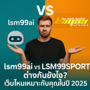 ภาพหน้าปกบทความเปรียบเทียบ lsm99sport กับ lsm99ai โทนทันสมัย ไฮเทค ขายแบรนด์ lsm99sport สำหรับปี 2025
